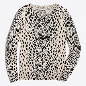 J.Crew Cheetah Print Crewneck Sweater